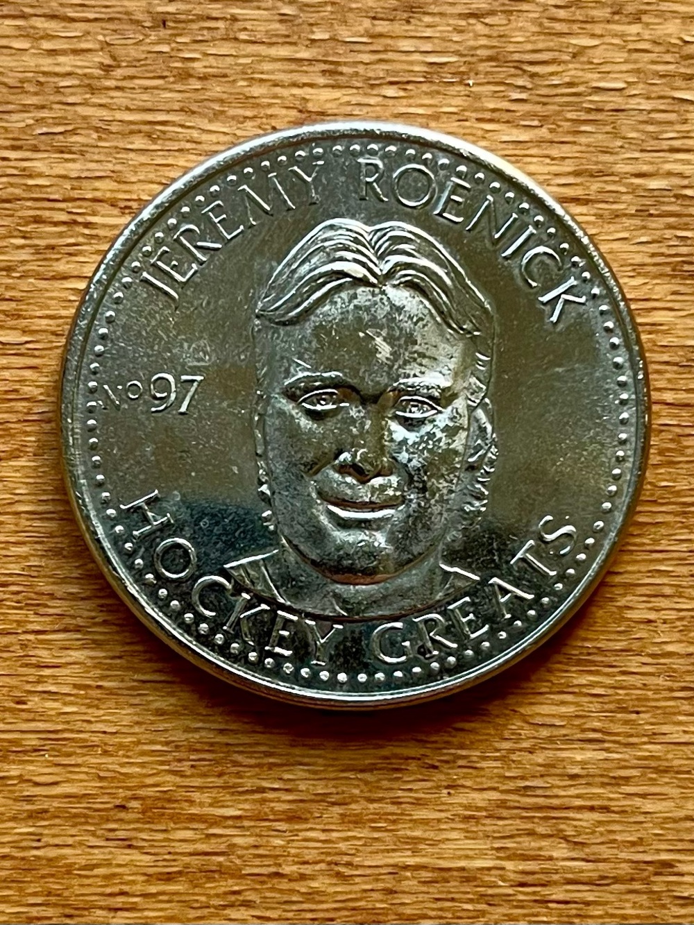 1996-97 Hockey Greats Jeremy Roenick Coin
